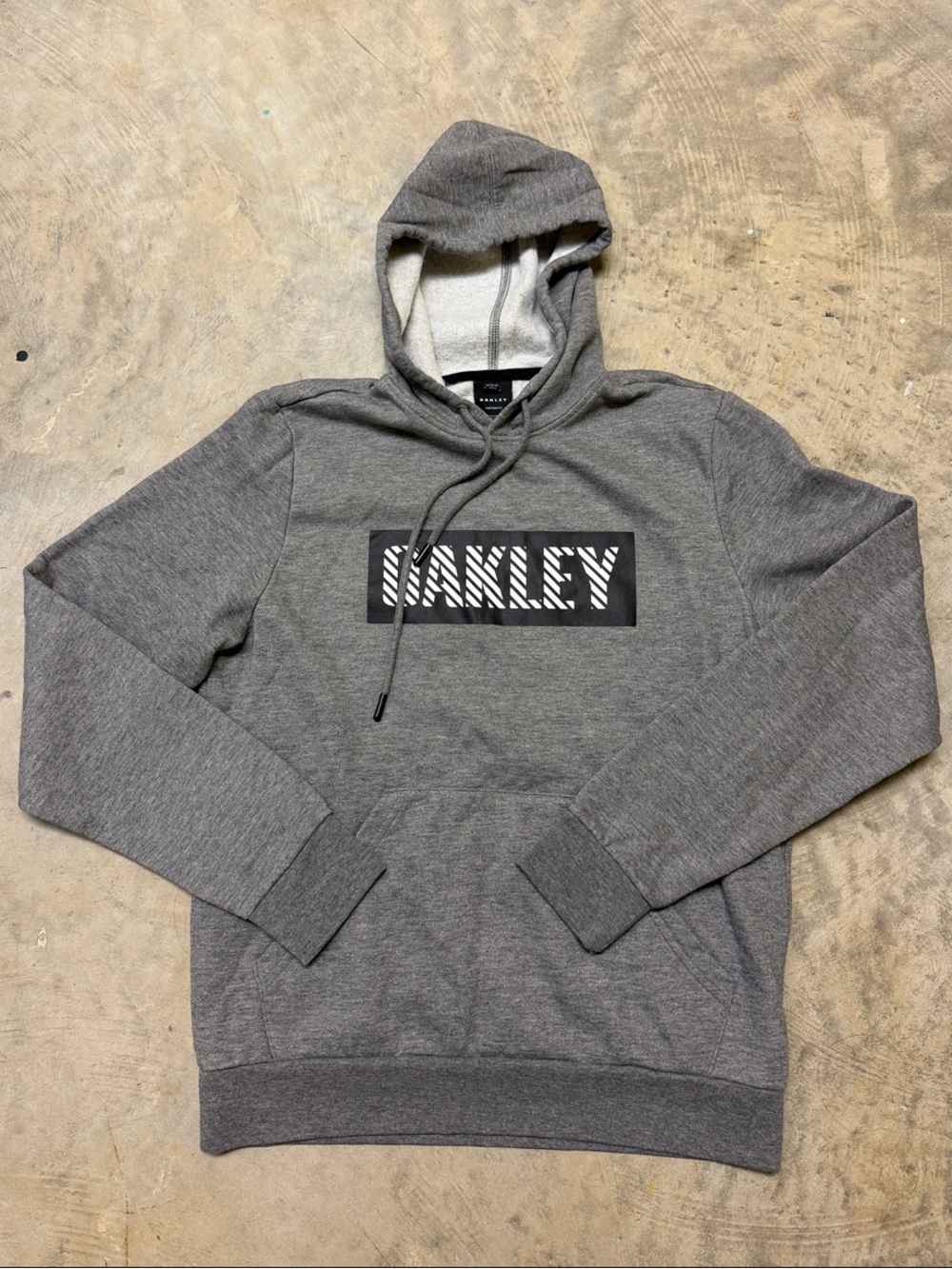 Oakley Heather Gray Logo Pullover Hoodie